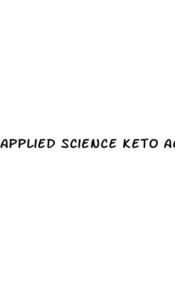 applied science keto acv gummies
