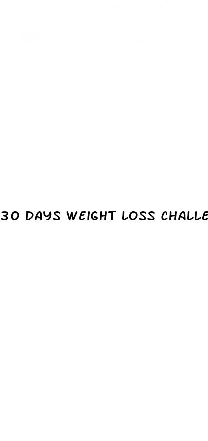 30 days weight loss challenge at home
