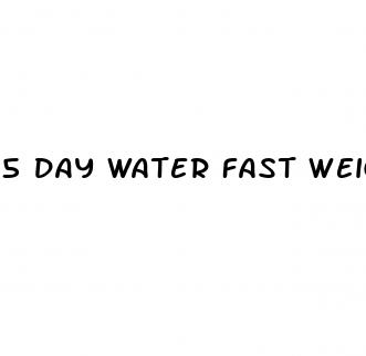 5 day water fast weight loss results