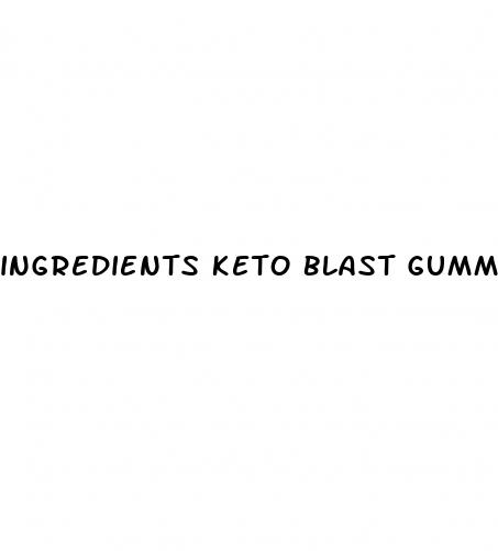 ingredients keto blast gummies