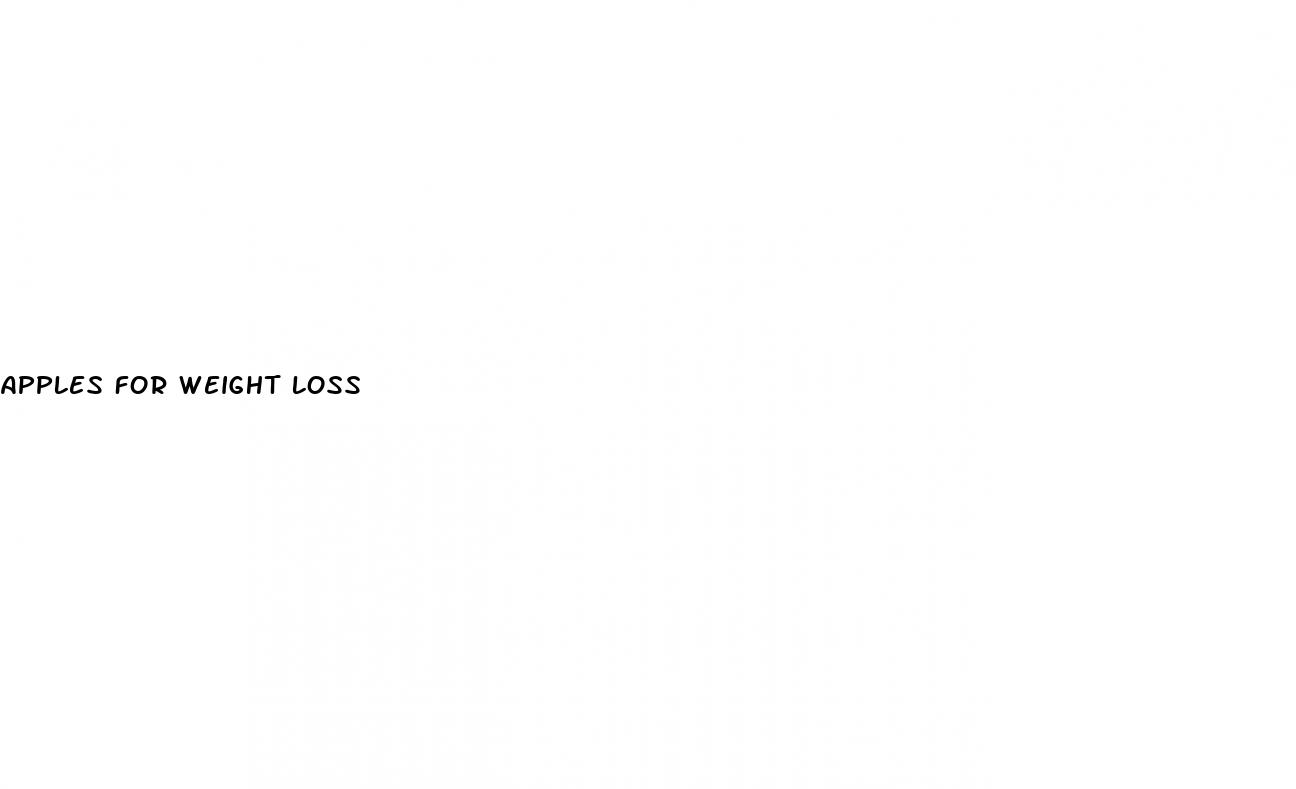 apples for weight loss