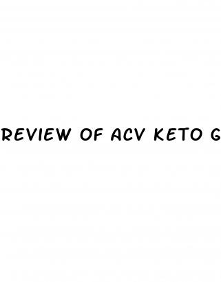review of acv keto gummies