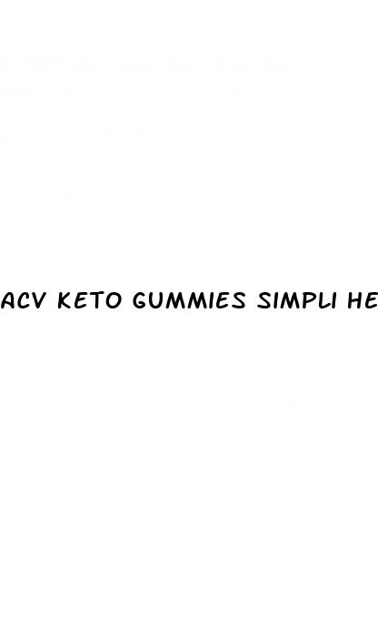 acv keto gummies simpli health
