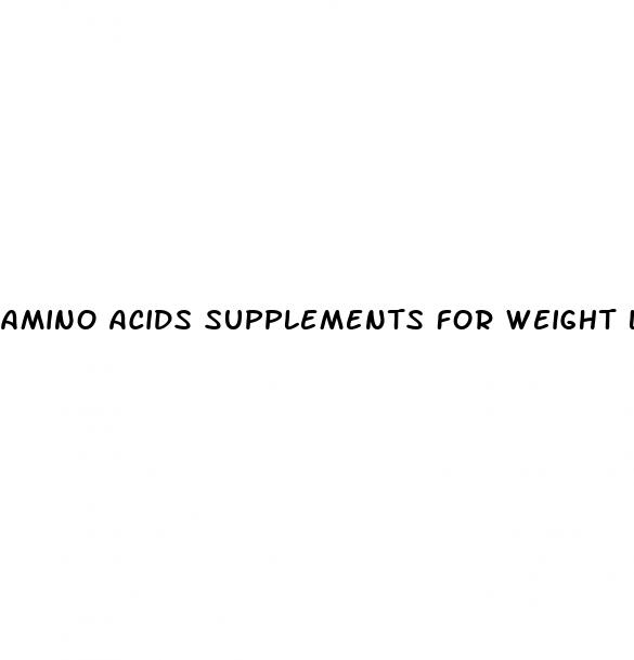 amino acids supplements for weight loss