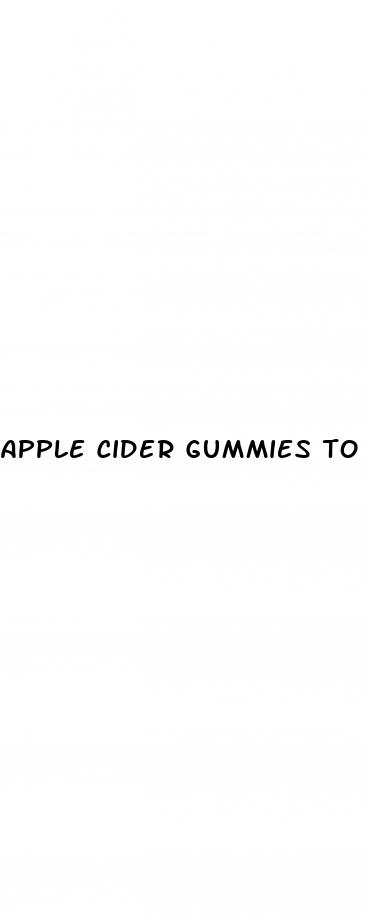 apple cider gummies to lose weight