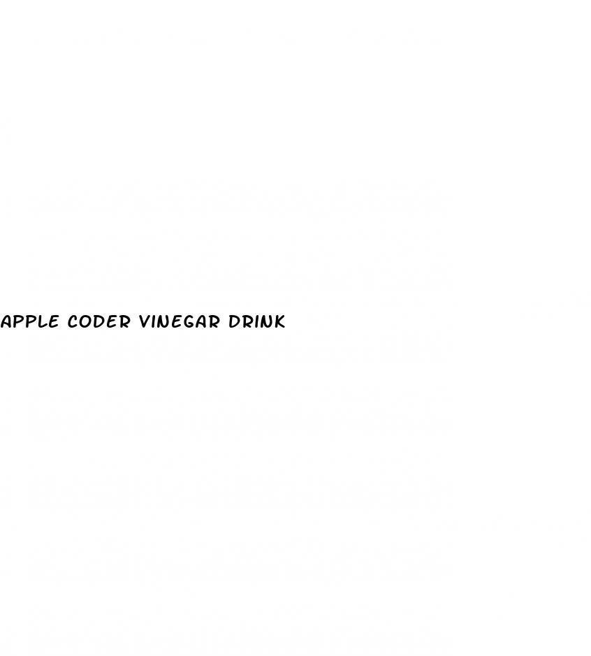 apple coder vinegar drink