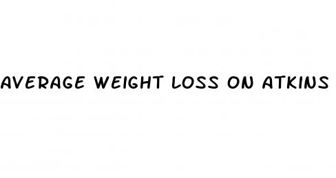 average weight loss on atkins in one month