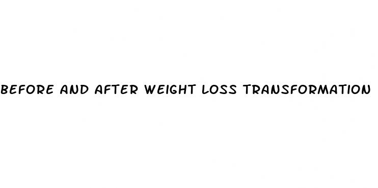 before and after weight loss transformation