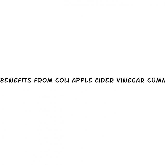 benefits from goli apple cider vinegar gummies