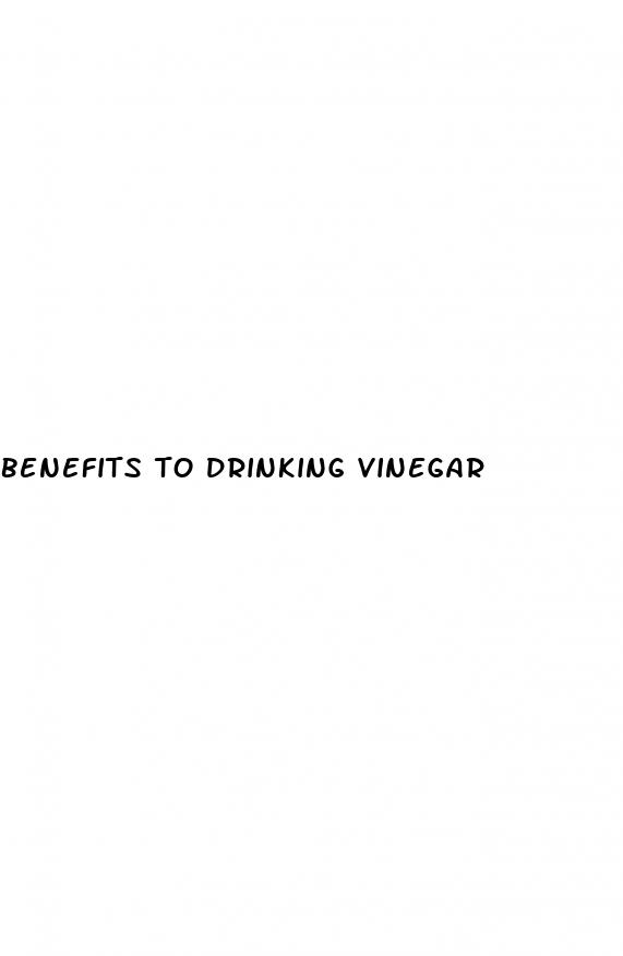 benefits to drinking vinegar