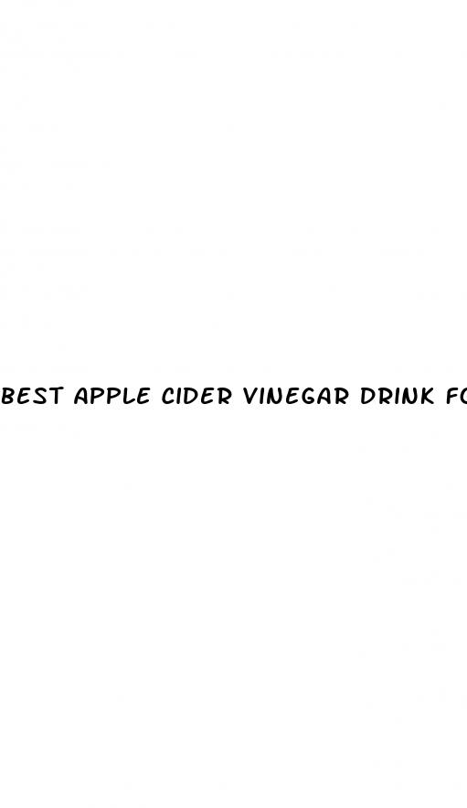 best apple cider vinegar drink for weight loss