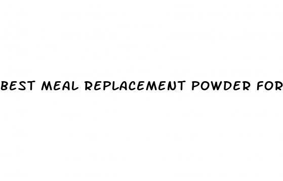best meal replacement powder for weight loss
