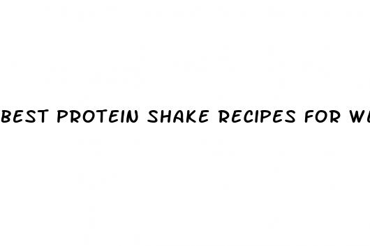 best protein shake recipes for weight loss