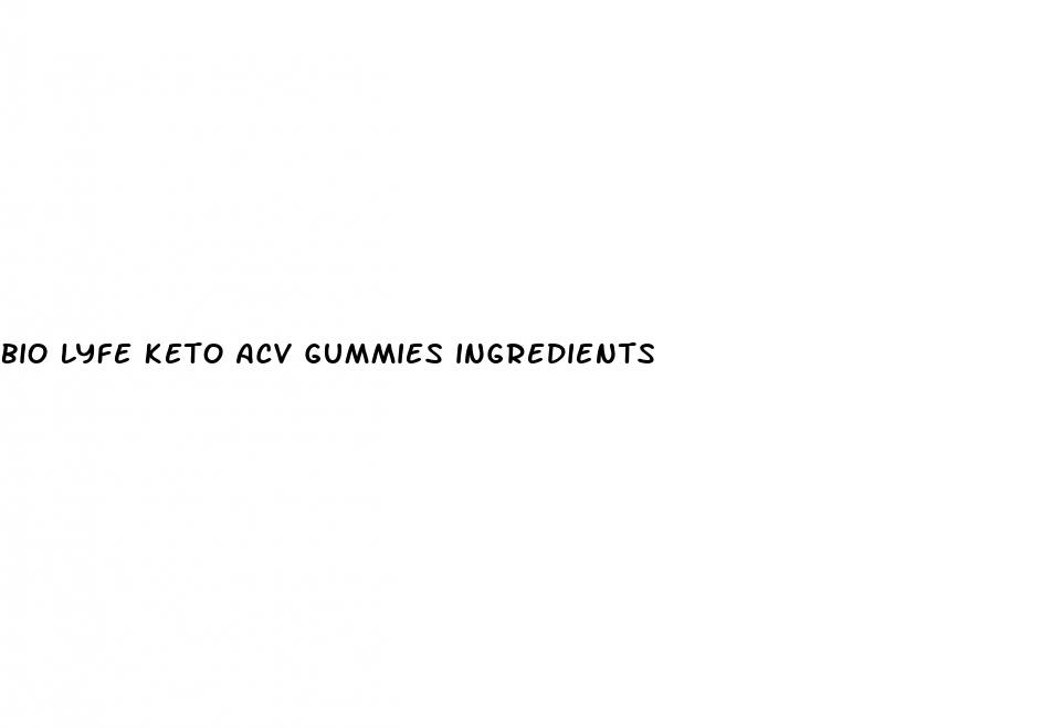 bio lyfe keto acv gummies ingredients