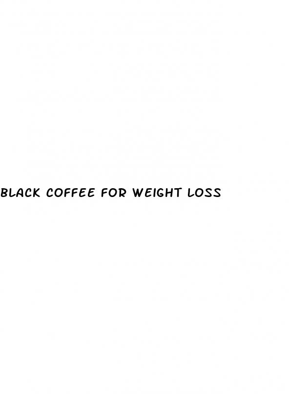 black coffee for weight loss