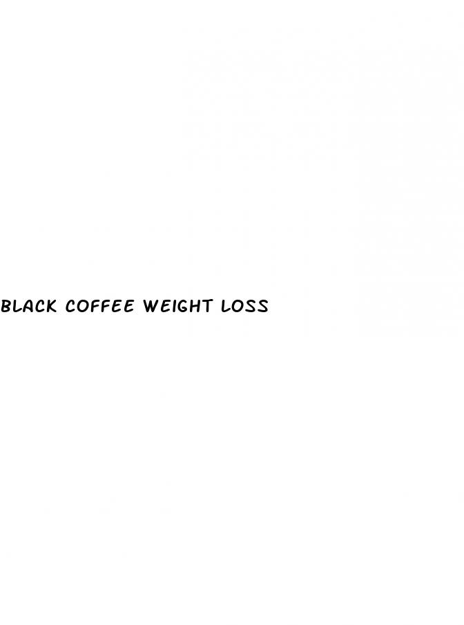 black coffee weight loss