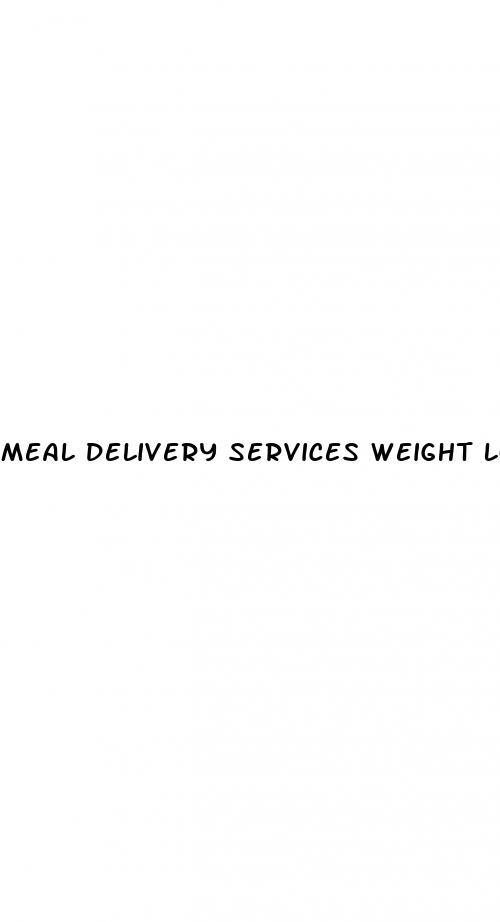 meal delivery services weight loss