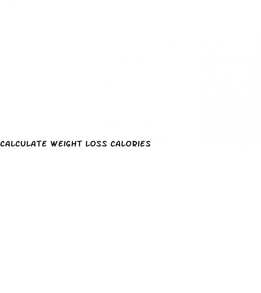 calculate weight loss calories