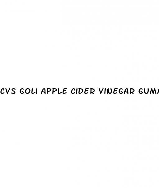 cvs goli apple cider vinegar gummies