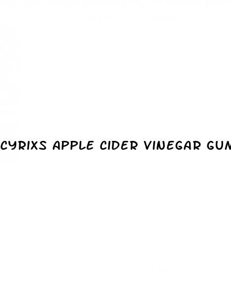 cyrixs apple cider vinegar gummies