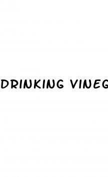 drinking vinegar benefits