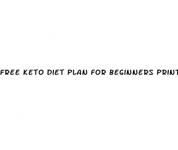 free keto diet plan for beginners printable