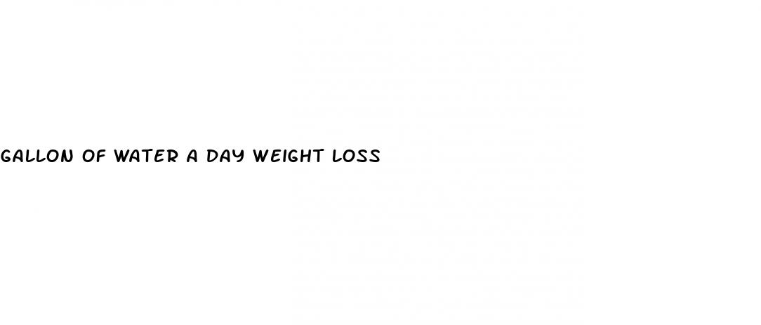 gallon of water a day weight loss