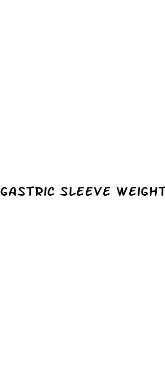 gastric sleeve weight loss