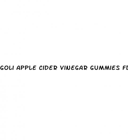 goli apple cider vinegar gummies fda approved