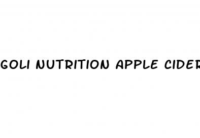 goli nutrition apple cider vinegar gummies para que sirve