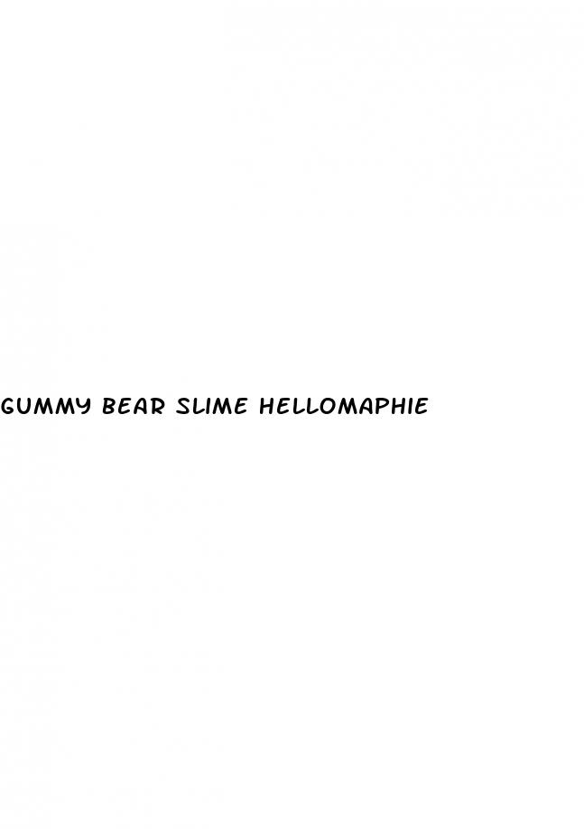 gummy bear slime hellomaphie