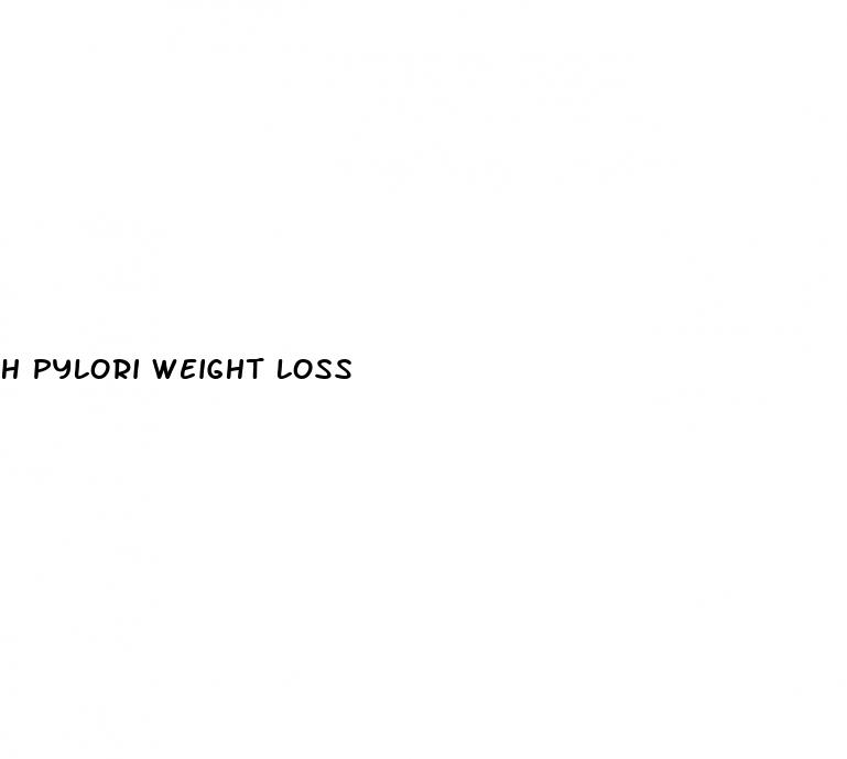 h pylori weight loss