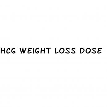 hcg weight loss dose