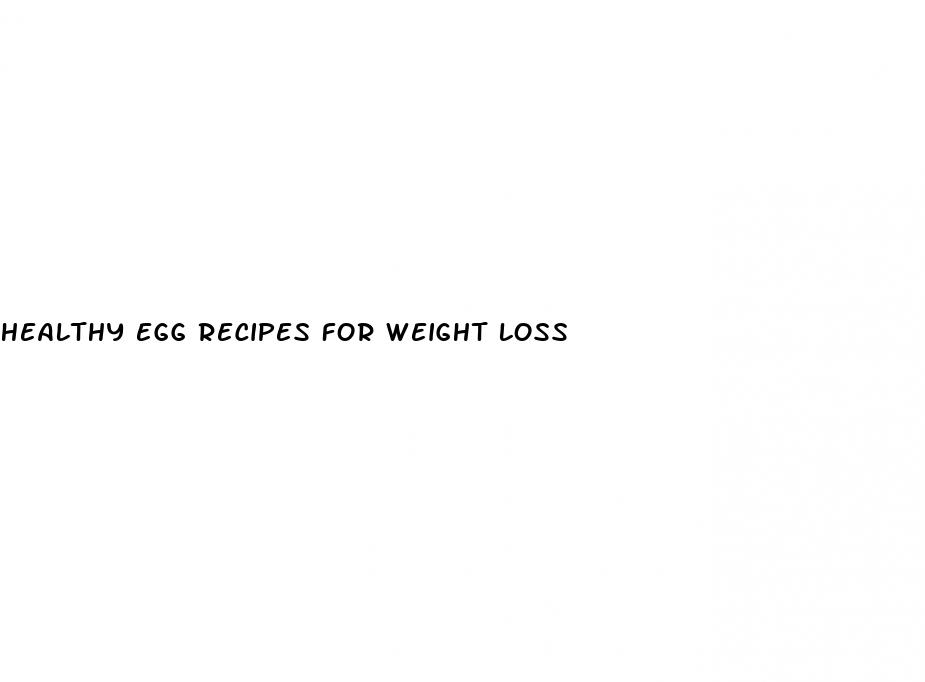 healthy egg recipes for weight loss