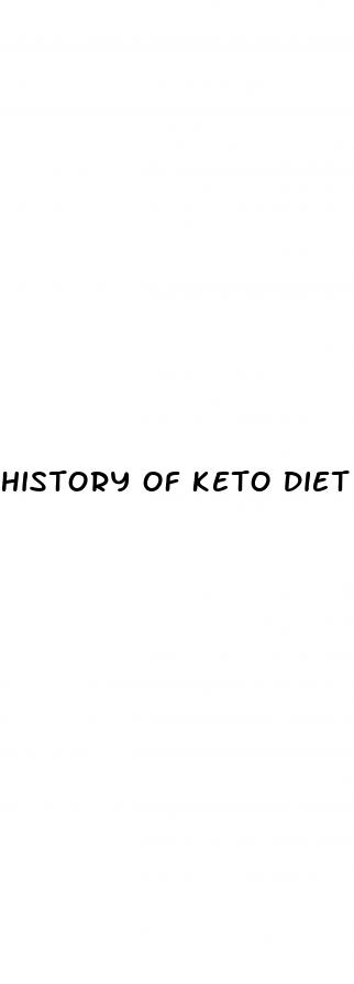 history of keto diet