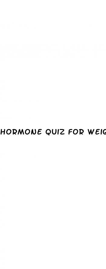 hormone quiz for weight loss free