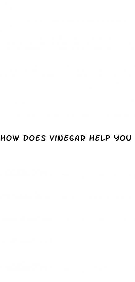 how does vinegar help you lose weight