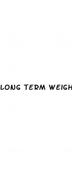 long term weight loss