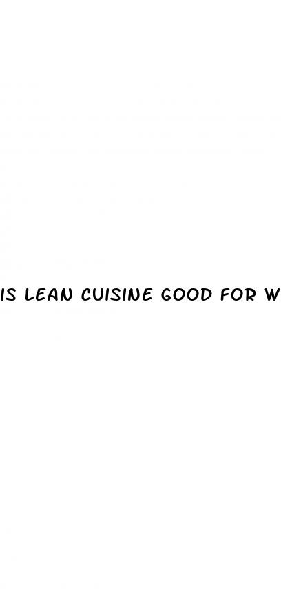 is lean cuisine good for weight loss