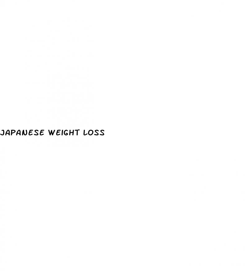 japanese weight loss
