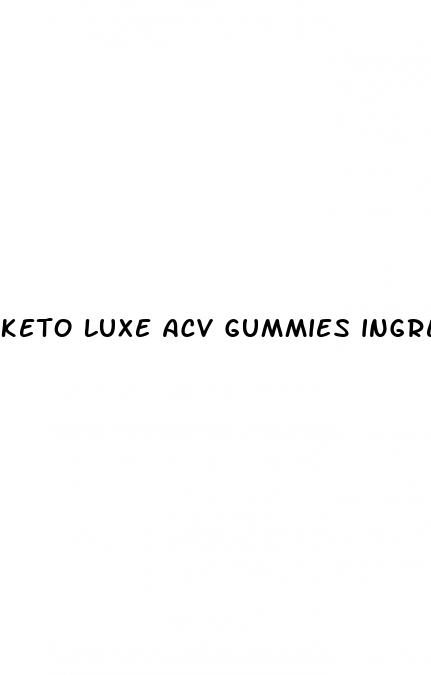 keto luxe acv gummies ingredients