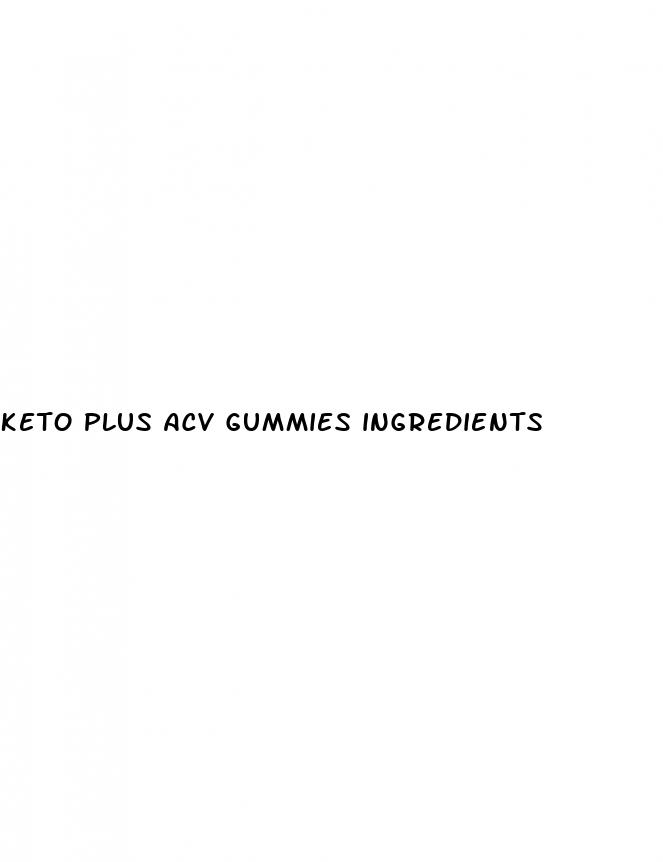 keto plus acv gummies ingredients