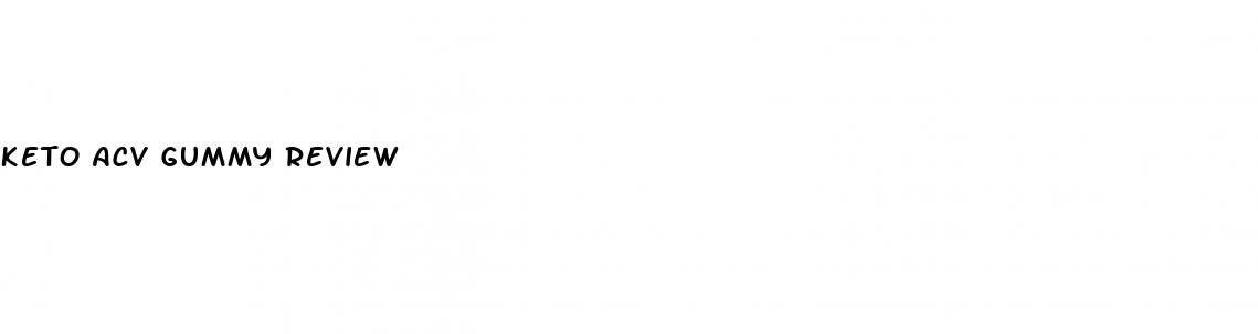 keto acv gummy review