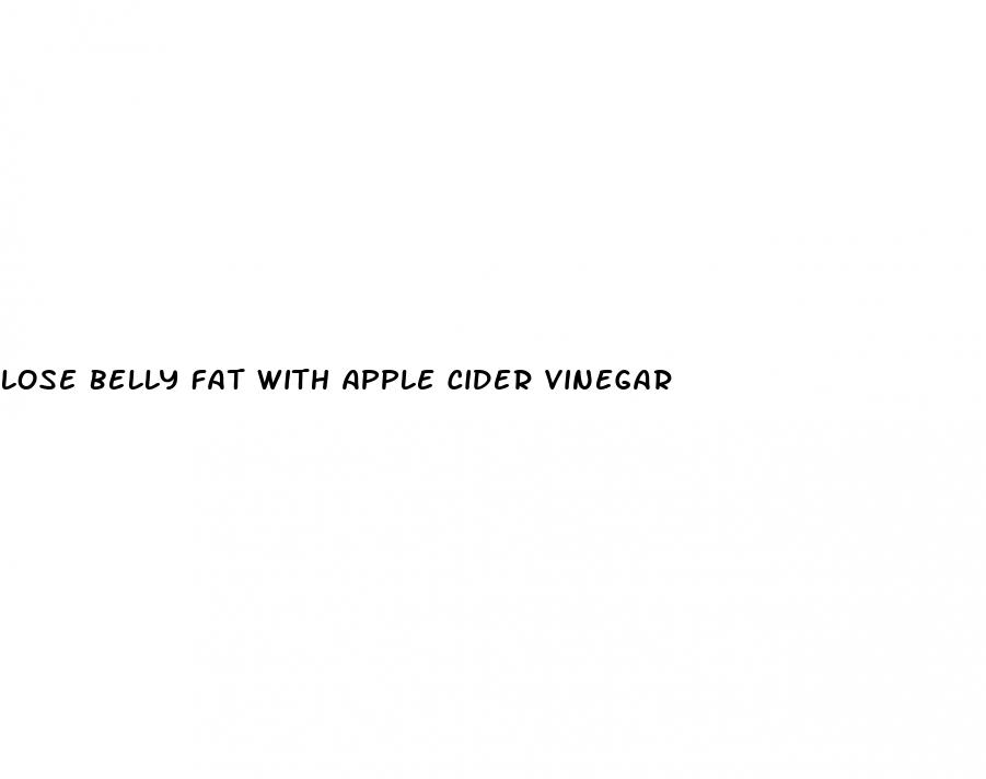 lose belly fat with apple cider vinegar