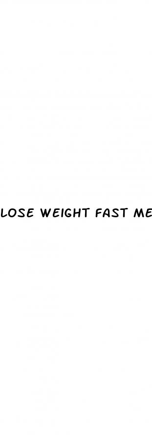 lose weight fast meal plan
