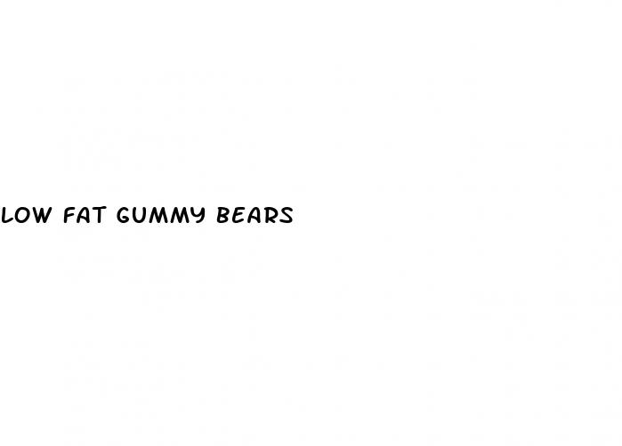low fat gummy bears