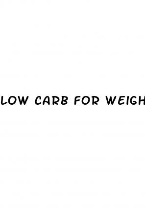 low carb for weight loss