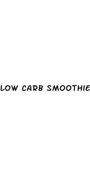 low carb smoothies for weight loss