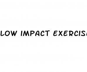 low impact exercises for weight loss