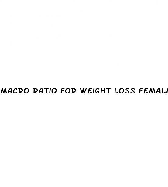 macro ratio for weight loss female